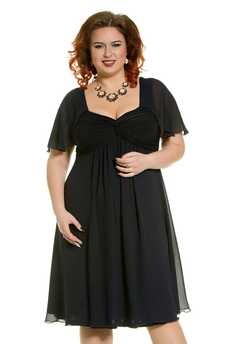 Платья большие фото Платье Luxury Plus, цвет: синий, MP002XW1AOCR - купить в интернет-магазине Lamod