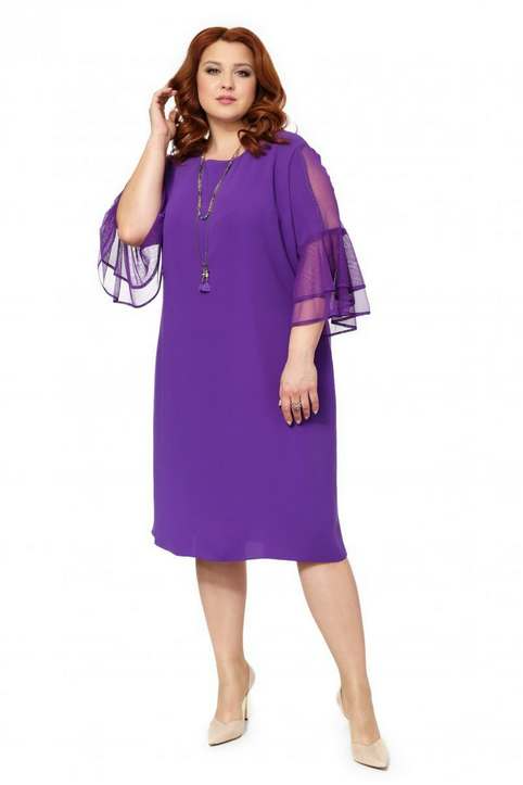 Платья больших размеров для женщин фото Новогодняя коллекция платьев для полных женщин российского бренда Natura 2020 Pl