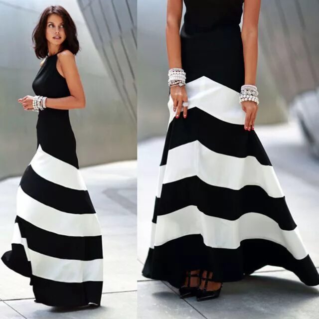 Платья черно белого цвета фото Color is the watchword for this fashion season and anyone whose anyone is lookin