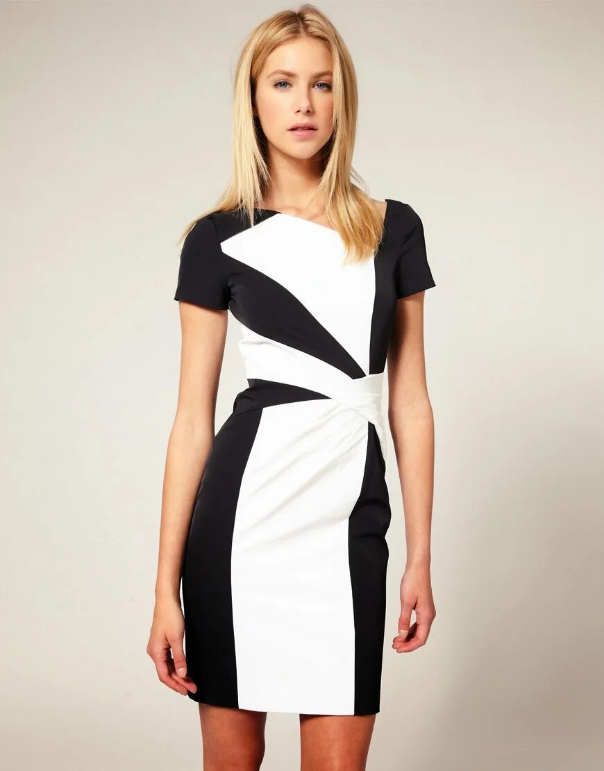 Платья черно белого цвета фото Черные и комбинированные - найдено 89 фото