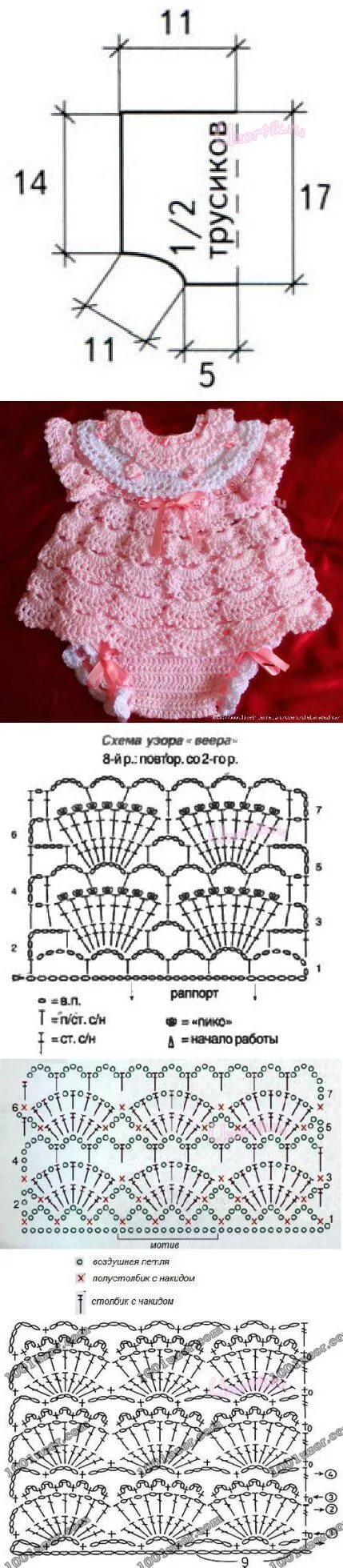 Платья девочкам крючком со схемами bērniņiem un zīdainīšiem в 2023 г Схемы вязания крючком, Проекты по вязанию крюч