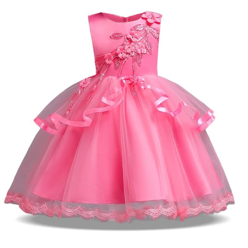 Платья девочке 5 лет фото Бальное платье для девочек на свадьбу 12 лет 2018 Детская одежда и обувь