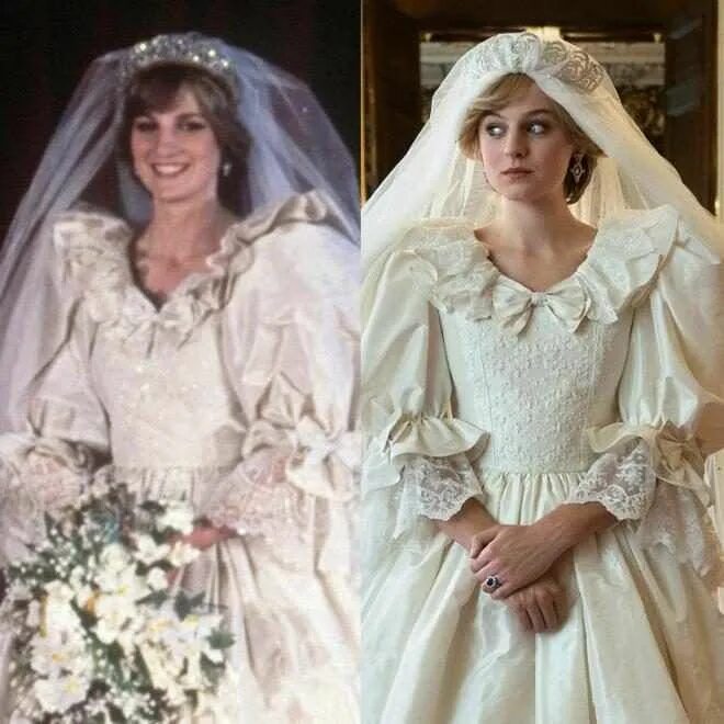 Платья диана фото Princess Diana's Iconic Fashion Recreated in The Crown