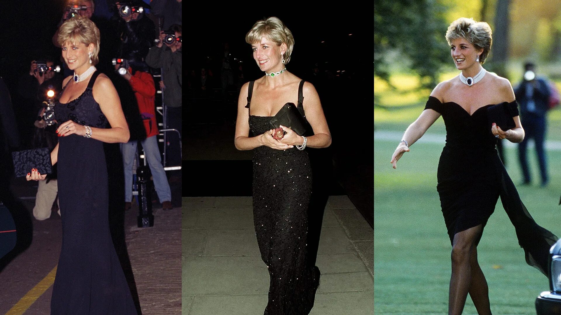 Платья диана фото Princess Diana’s Rare Moments In a Little Black Dress Vogue