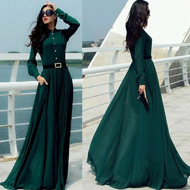 Платья длинные модели фото 2015 New Hot Womens Maxi Beach dress chiffon Cocktail Evening Clubwear Boho paty