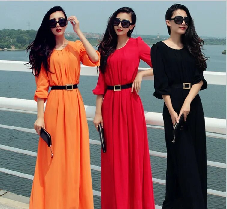 Платья длинный рукав фото Магазин Женские Длинные Платья - Imsnip.ru