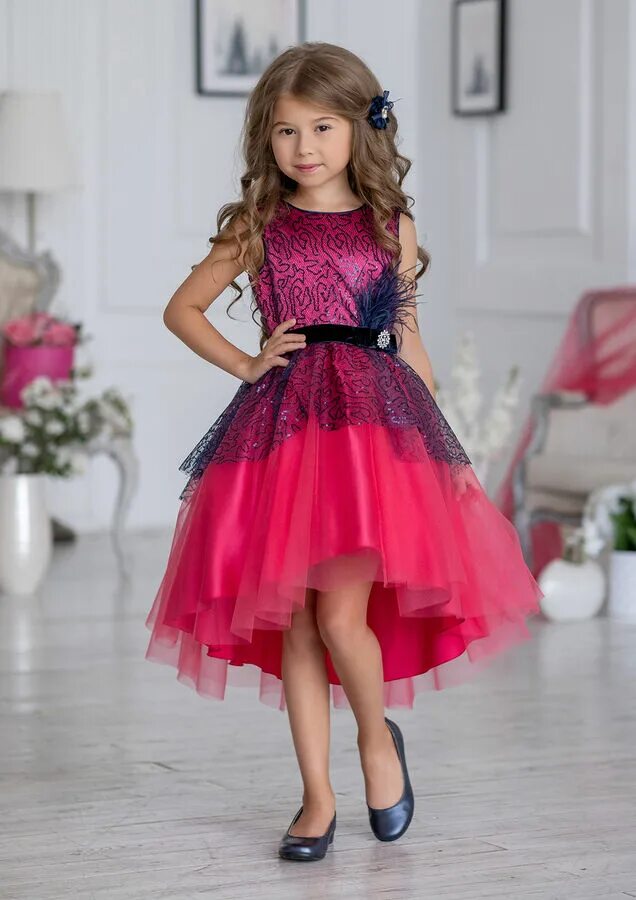 Платья для девочек фото 7 ALOLIKA / Оригинальное нарядное платье с контрастной пайеточной сеткой. Платья и