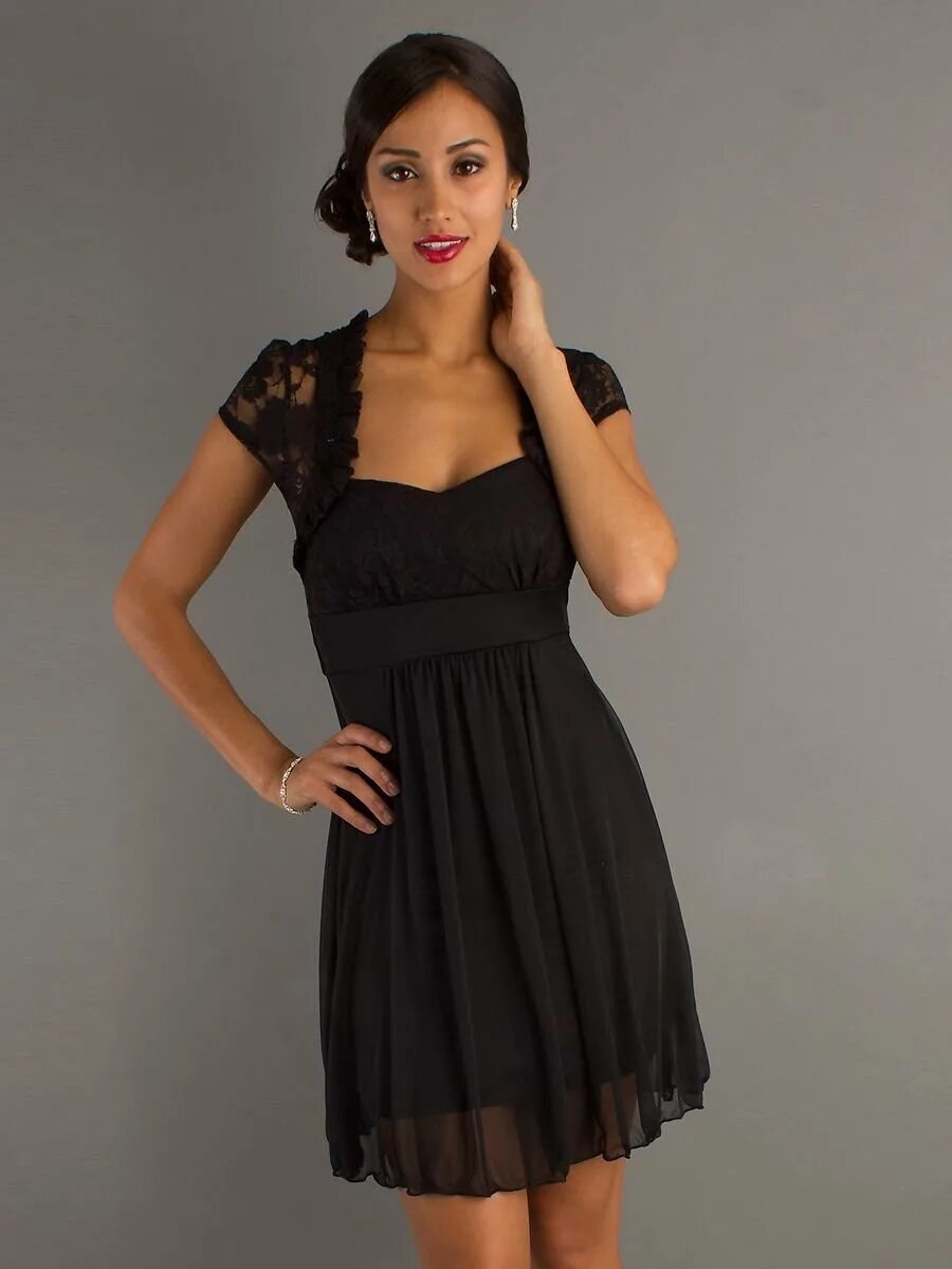 Платья для гостей фото Черное платье на свадьбу гостье (59 фото)