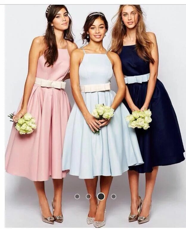 Платья для гостей фото Cute idea! Midi prom dress, Dress, Bridesmaid dresses