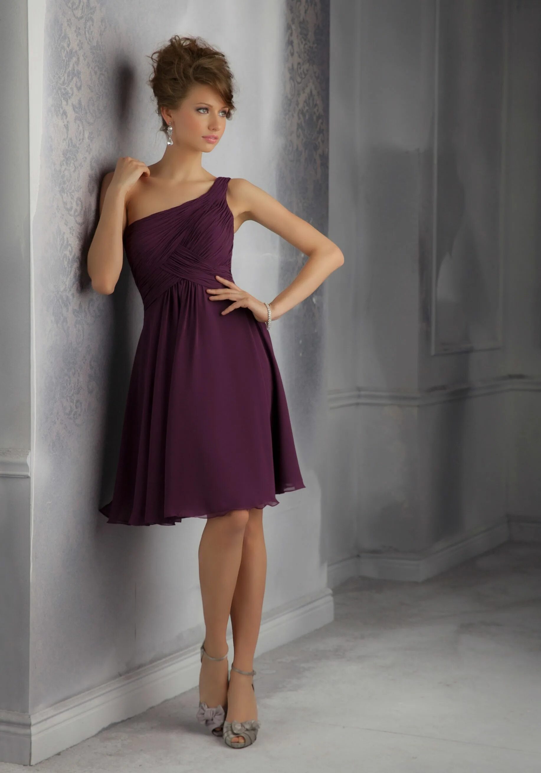 Платья для гостей фото Bridesmaid Dresses and Gowns by Morilee designed by Madeline Gardner. Asymmetric