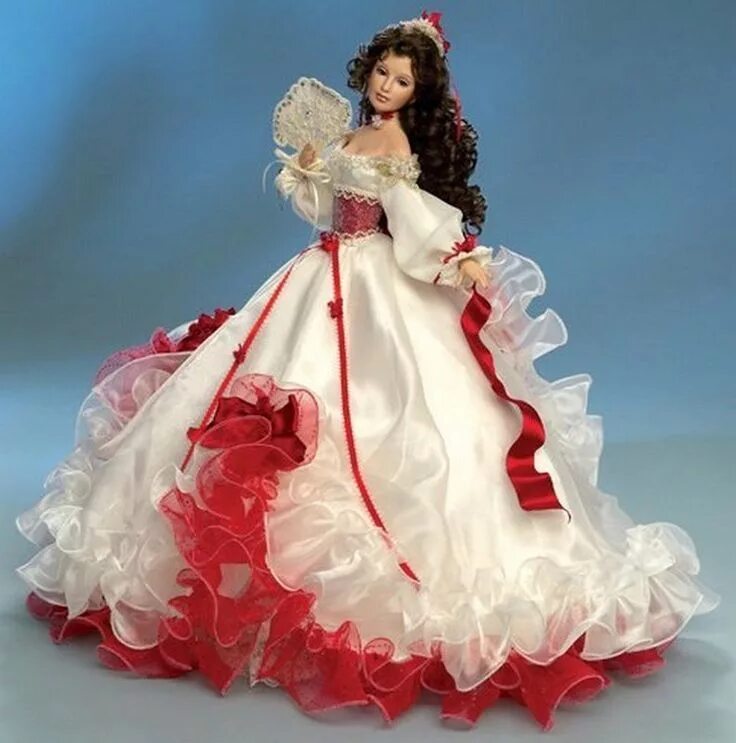 Платья для кукол фото Фарфоровая дама / Фарфоровые куклы / Шопик. Продать купить куклу / Бэйбики. Кукл