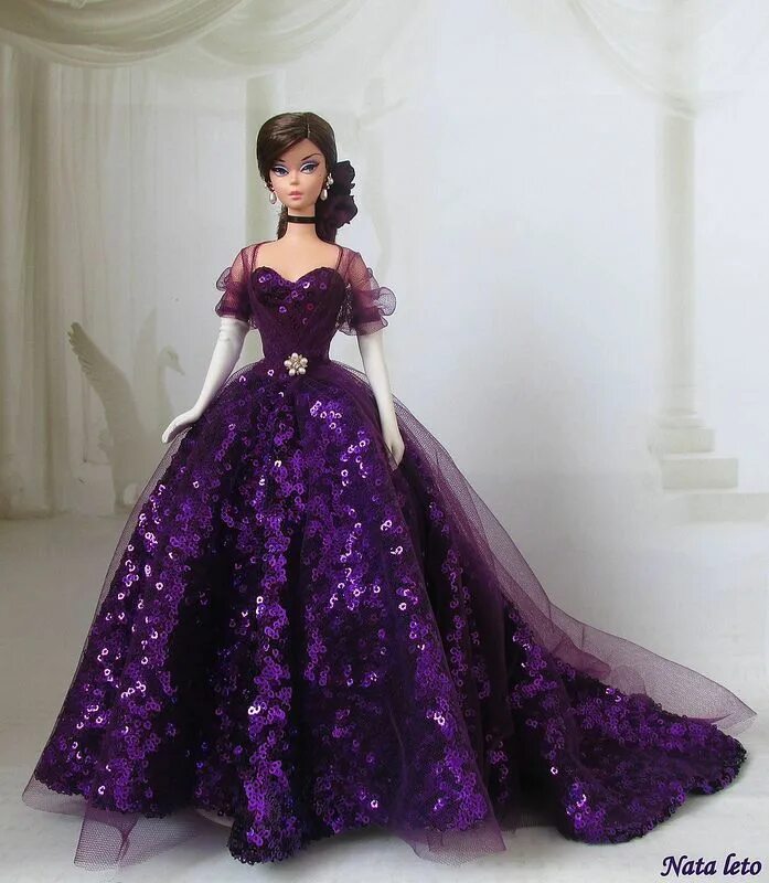 Платья для кукол фото Pin by Shiela Elder on Barbie Dolls-One Of A Kind Creations Barbie gowns, Barbie