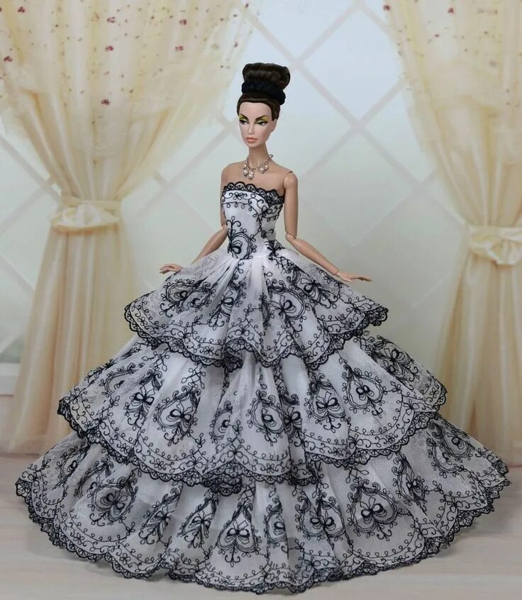 Платья для кукол фото Fashion Royalty Princess Party Dress/Clothes/Gown For Barbie Doll E05 Barbie gow