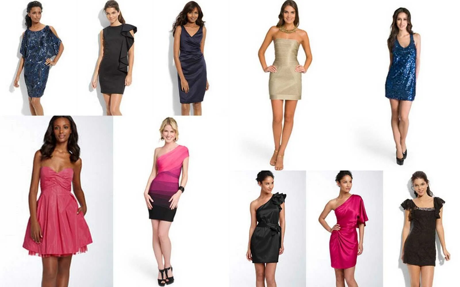 Платья для маленького роста фото Фасон платьев для невысоких женщин