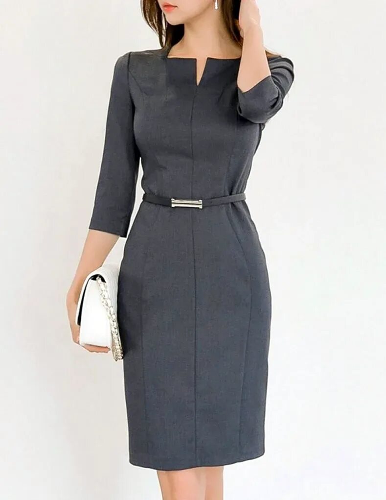 Платья для офиса 2024 модные тенденции Платье для офиса для женщин - найдено 90 фото