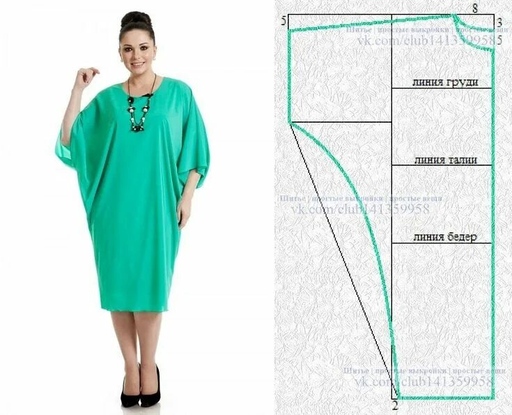Платья для полных без выкройки Pin by VÍG KATI on szerkesztés Sewing clothes women, Fashion sewing pattern, Dre