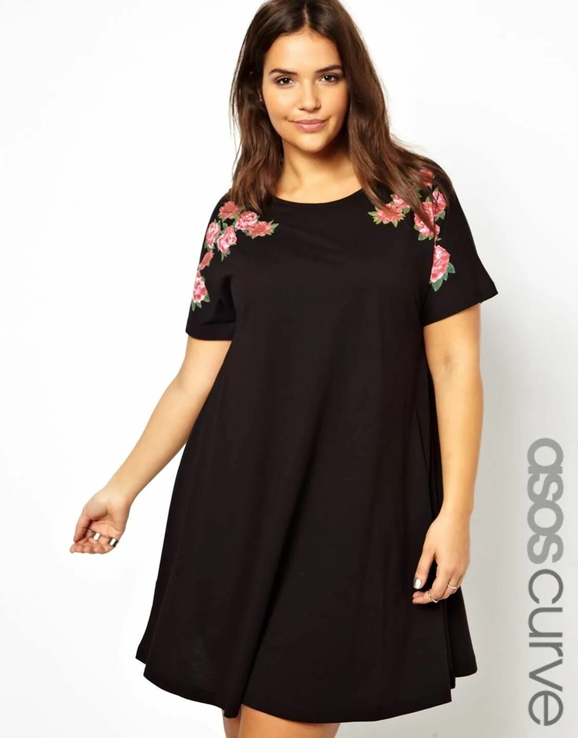 Платья для полных с рукавом фото jersey Dress (Plus Size) - Поиск в Google (с изображениями) Наряды для полных, М