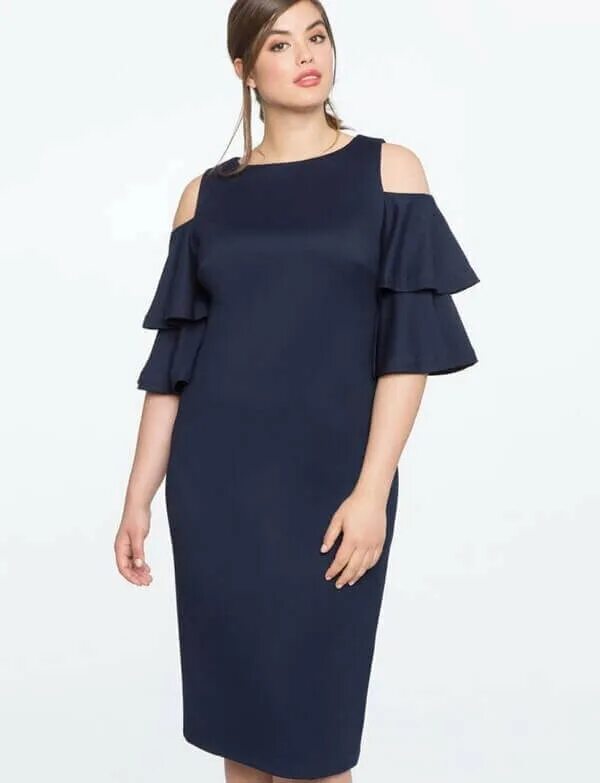 Платья для полных с рукавом фото Стильные летние платья для полных женщин ТролЪ Дзен