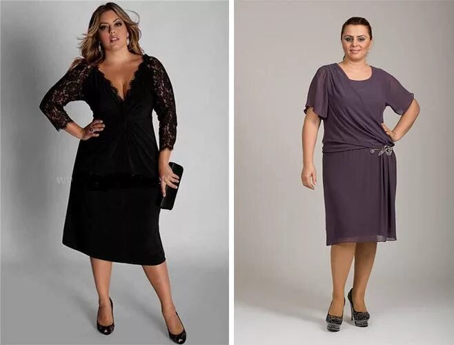 Платья для полных с животом фото Фасоны платьев для полных женщин с животом возраст 40 лет - журнал 13malyshok.ru