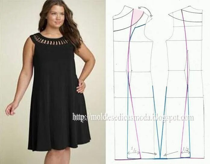 Платья для полных выкройки фото büyük beden elbise kalıpları, büyük beden elbise modelleri, büyük beden elbise d
