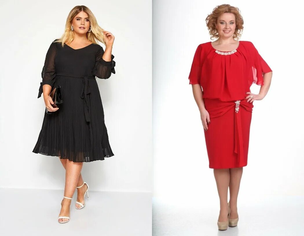 Платья для полных за 50 фото Принципы выбора одежды для полных женщин с фигурой "Яблоко" Модная фишка Дзен