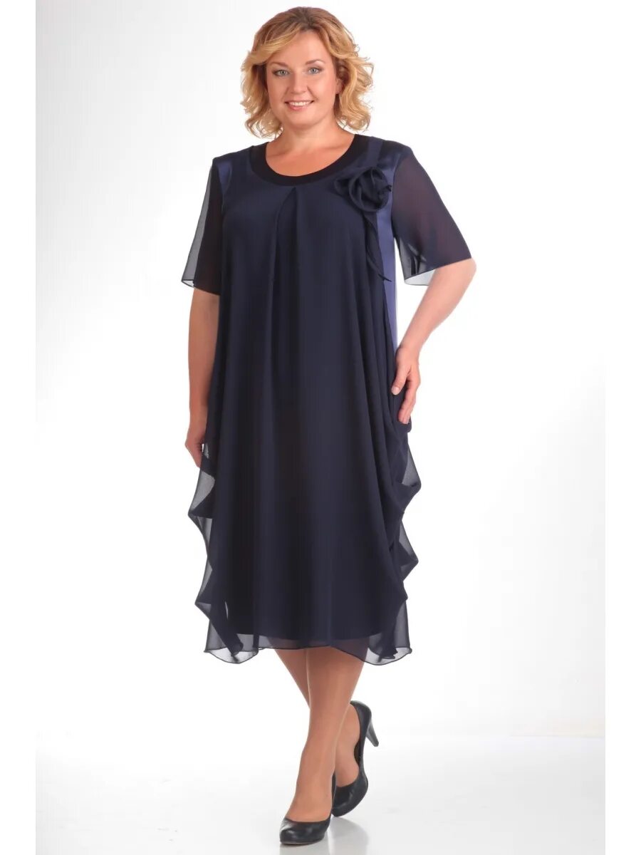 Платья для полных за 50 фото Нарядное платье Pretty арт: 258706 купить от белорусских производителей за 7066 
