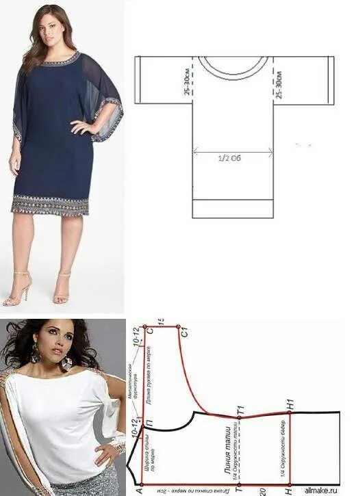 Платья для полных женщин стильные выкройки Картинки КРОЙ ПЛАТЬЕВ ДЛЯ ПОЛНЫХ