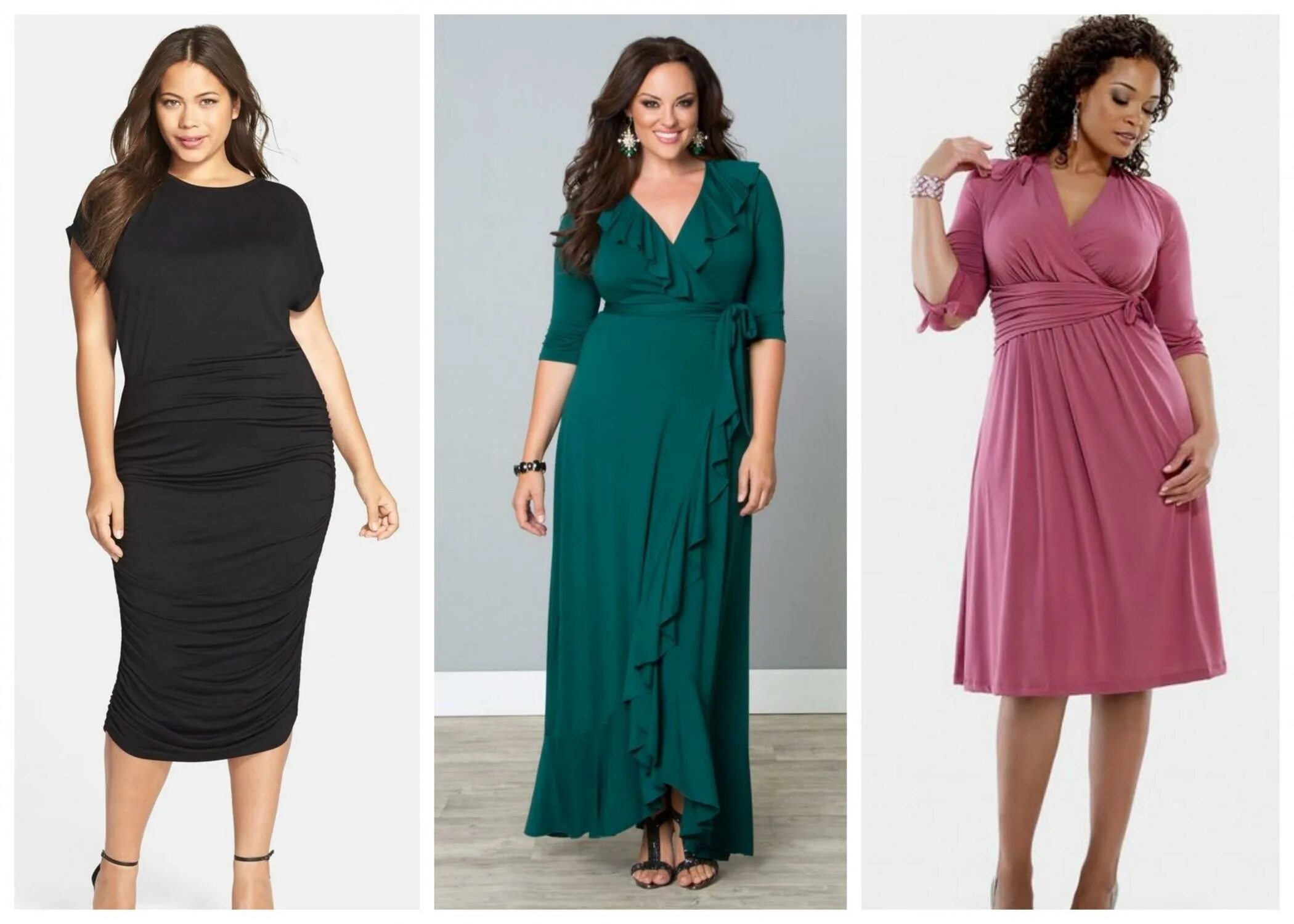 Платья для яблока фото Девушкам plus-size на заметку: как выбрать вечерние платья для полных Модный бло