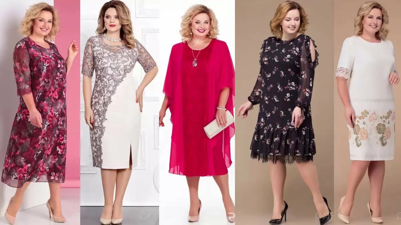 Платья для женщин 50 фото Платье Для Женщины 50 Для Полных - Платья-Тренд