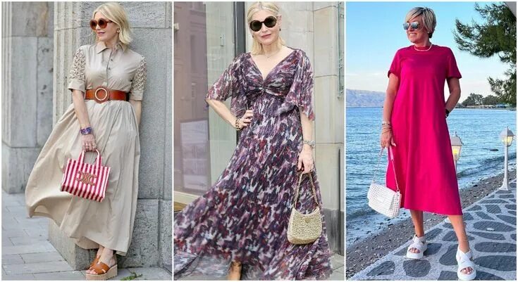 Платья для женщин 50 стильные фото Летние платья для женщин 50 лет: 30 ярких образов для стильных дам Женщины всегд