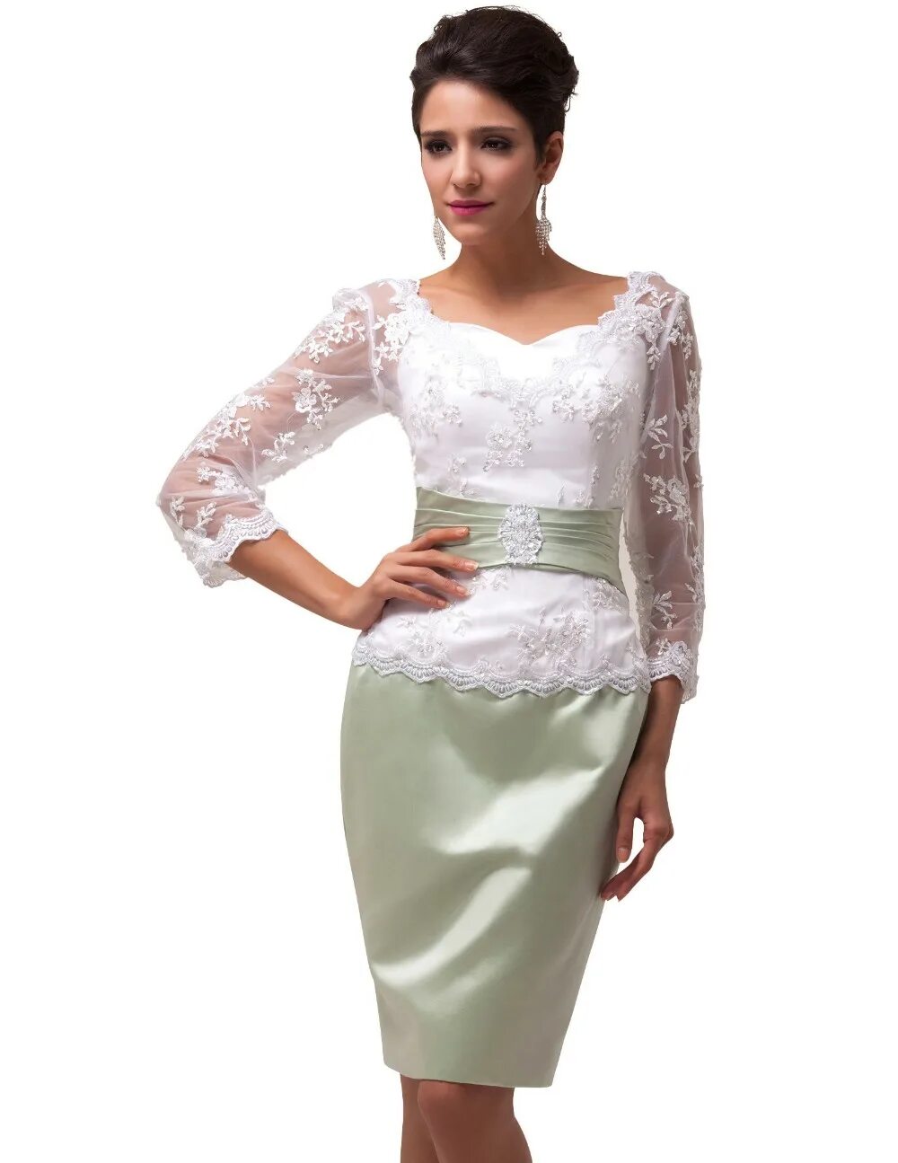 Платья для женщин на свадьбу фото Купить Дешевые vestidos Мадре novia сексуальный кружевной формальных платье мате