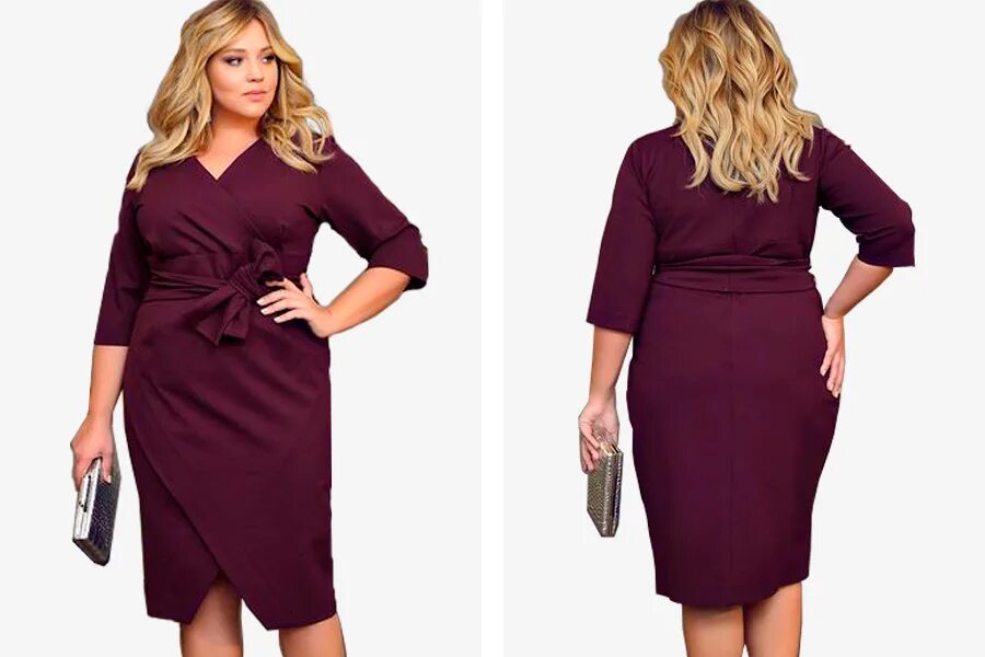 Платья для женщин с животом фото Модные платья для полных женщин в 2024 году: образы и фото