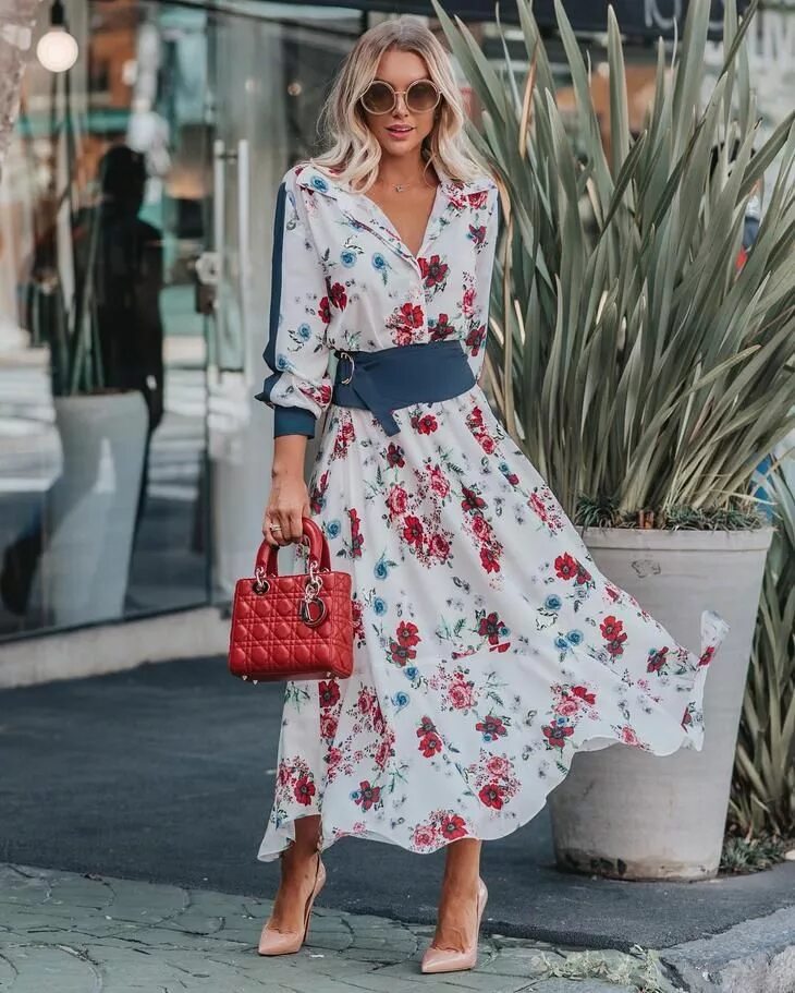 Платья для женщин стильные фото модные Модная весна 2019: 16 очаровательных образов с платьями Летние платья, Модные пл