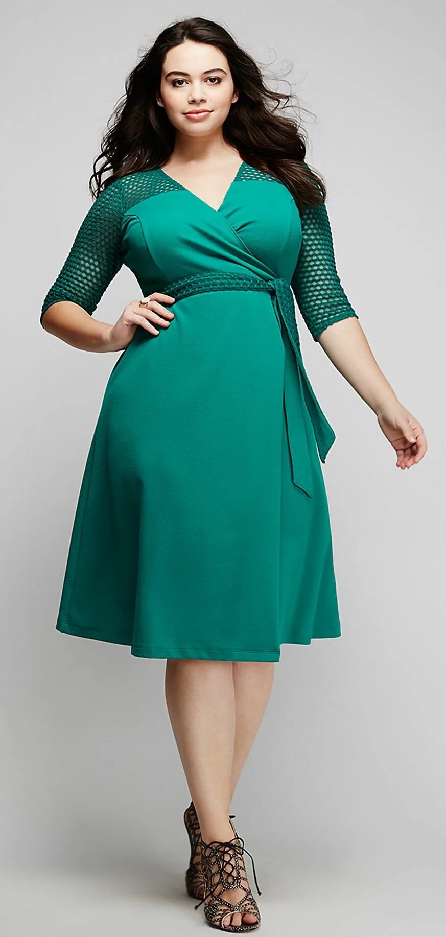 Платья для женщин яблоко фото Kiyonna Honeycomb Wrap dress Trendy plus size dresses, Plus size fashion, Plus s