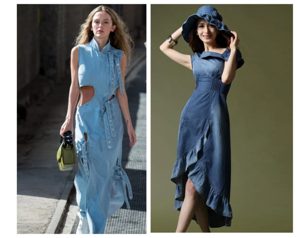 Платья джинс фото Новинки джинсовой одежды для женщин: Модно, красиво, удобно Школа стиля 50+ Янде