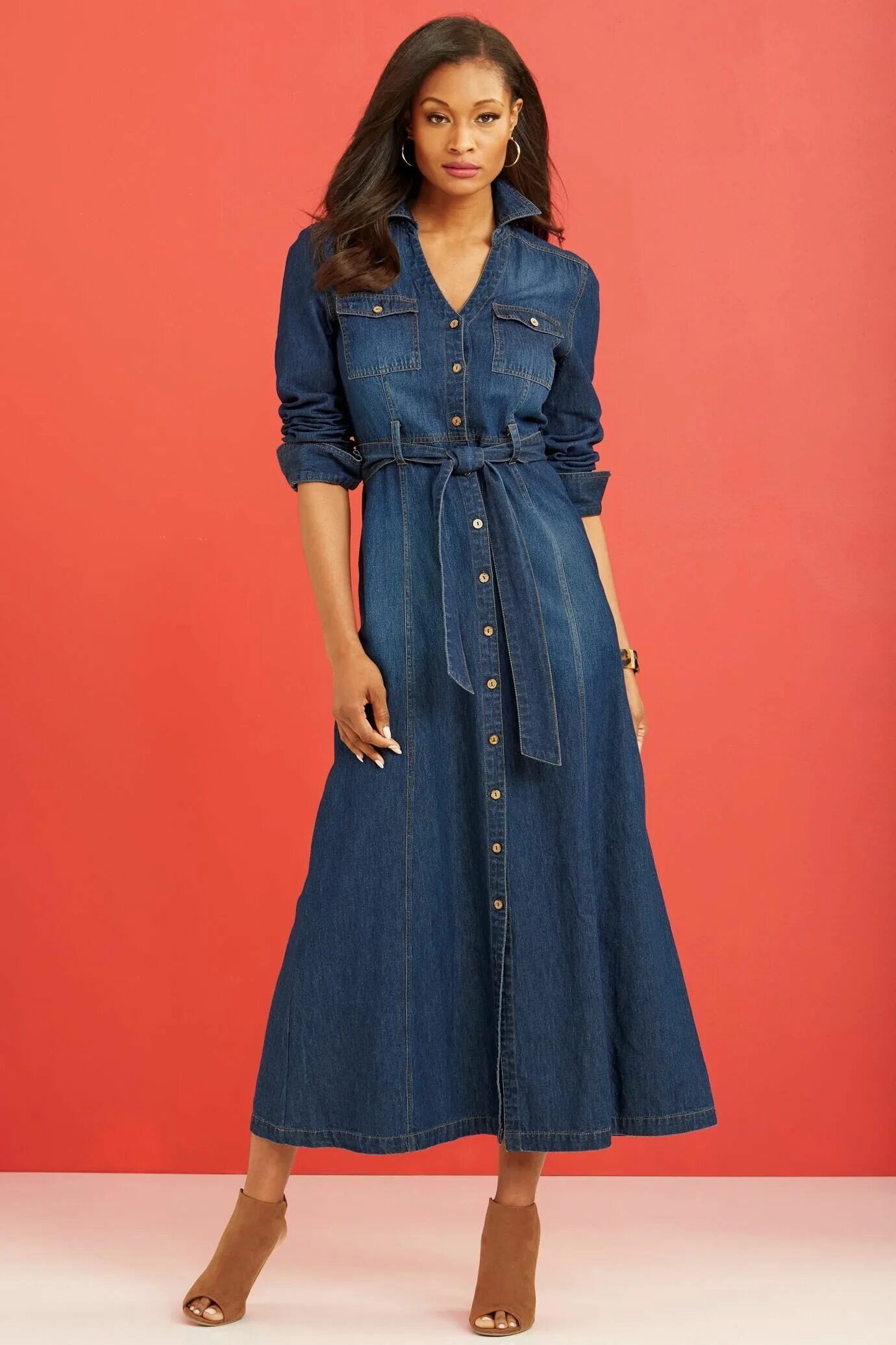 Платья джинс фото Duster Dress metrostyle Elbise, Elbise modelleri, Elbiseler