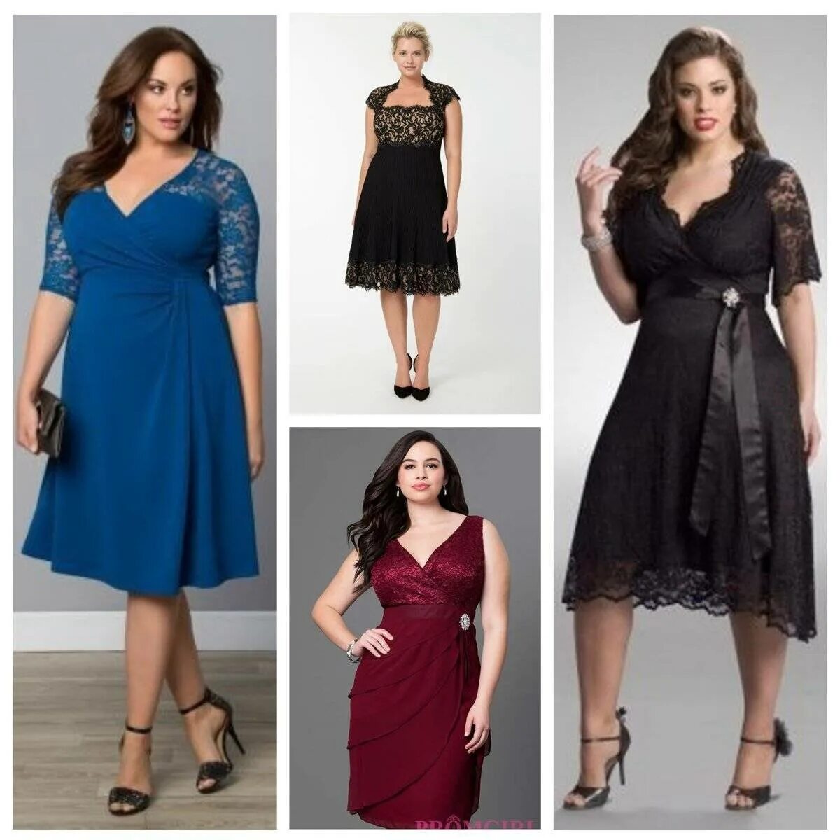 Платья фасоны фото Разнообразие моделей и оттенков - советы по выбору вечернего платья для полных ж