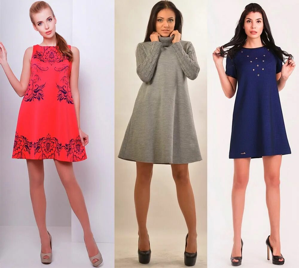 Платья фасоны фото Платье трапеция - фото разных фасонов для девочек и женщин Модные стили, Платья,