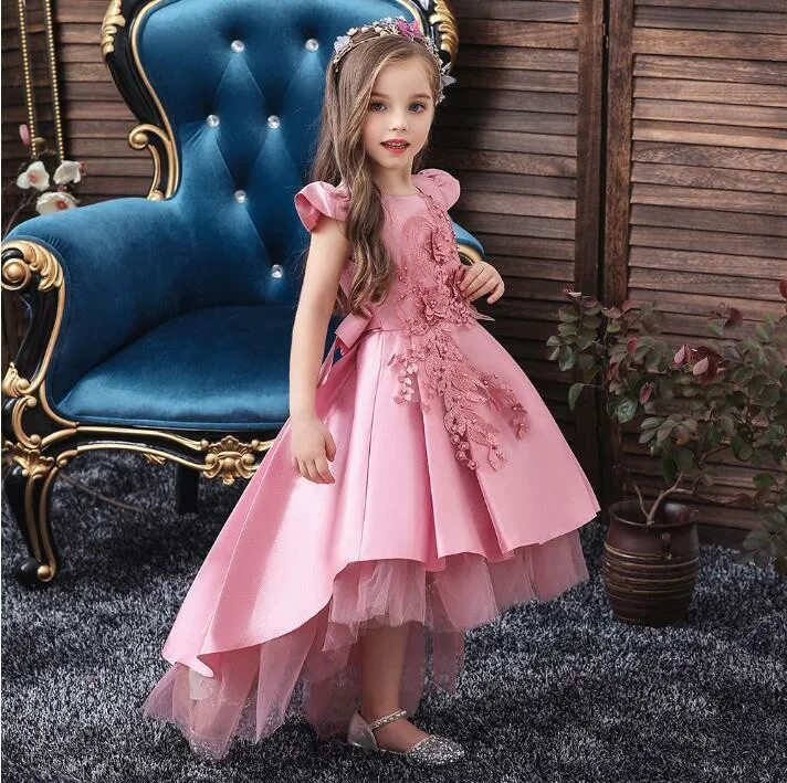 Платья фото 6 лет Girls Dress Kids Dresses Little Princess Flower Girl Dress Long Wedding Gown Chi