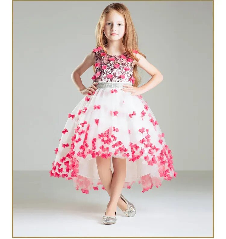 Платья фото 6 лет Купить от 3 до 12 лет девушка платье для свадьбы вечеринки новый стиль пайетки ц