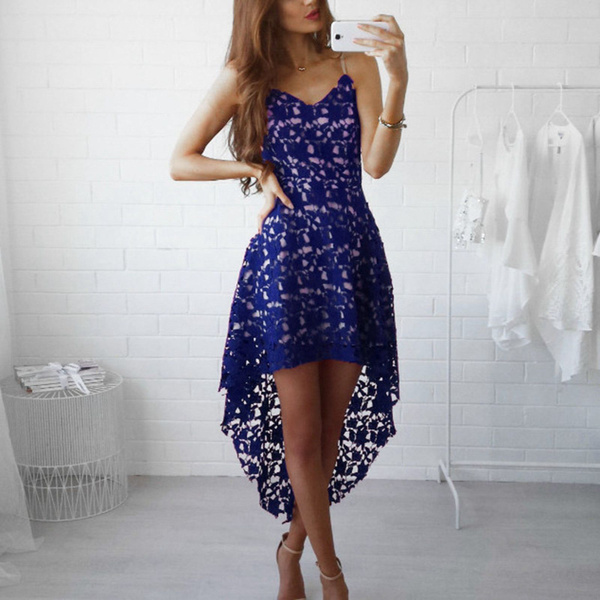 Платья фото дома Женское модное кружевное сексуальное платье с V-образным вырезом, Женский, Лето,