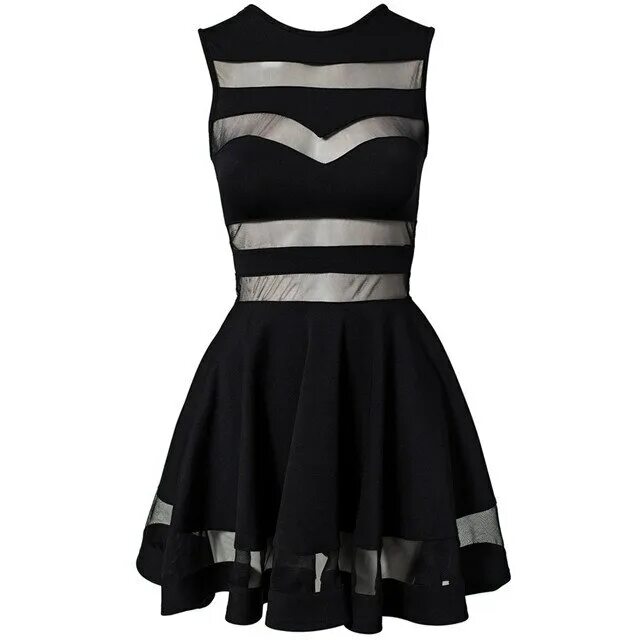 Платья фото короткие без девушек Black Sexy Mesh Panel Clubwear Bandage Dress Ladies Transparent Mini Party Club 