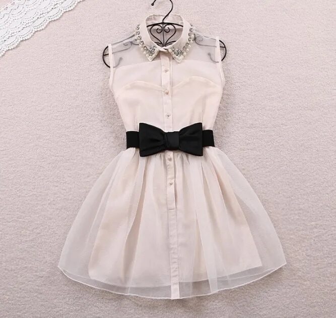 Платья фото короткие без девушек Платье короткое без рукавов цвет: КРЕМОВЫЙ Платья весна 2018.. Женские платья