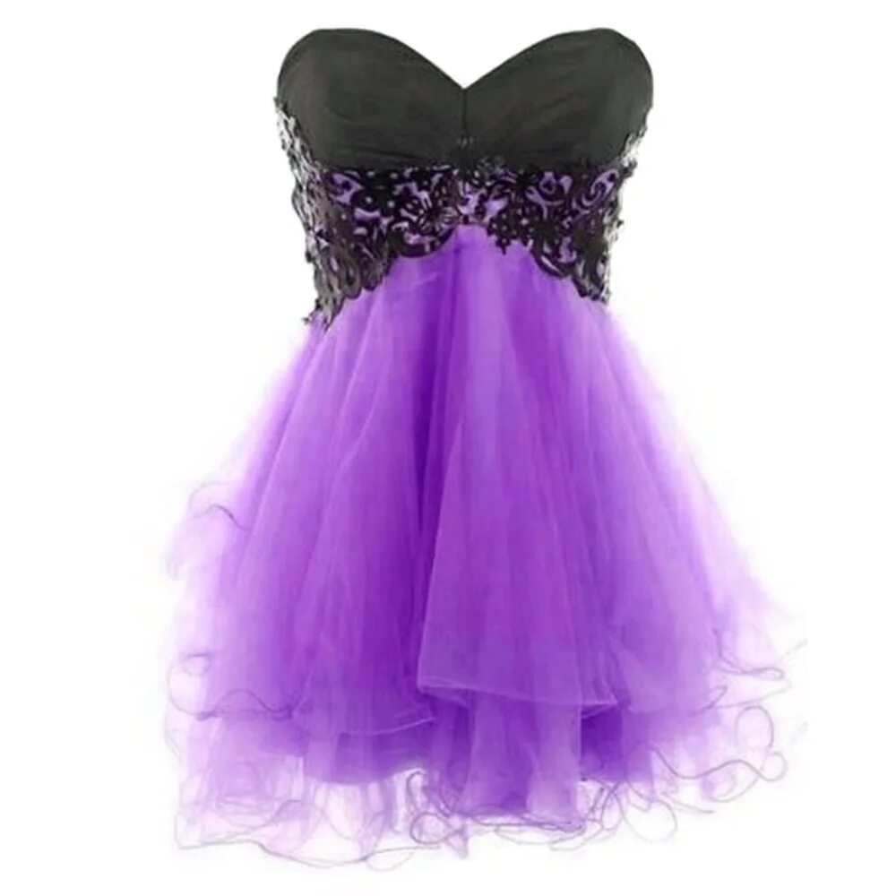 Платья фото короткие без девушек Cheap Simple Purple New Arrived Short Sweetheart Cocktail Dress Prom Party Dress