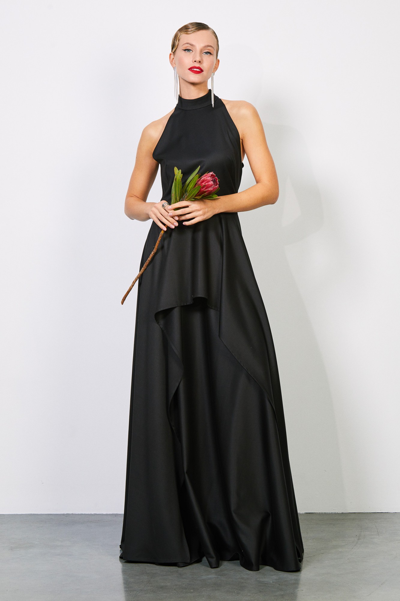 Платья фото минск Вечернее платье RIVOLI 7177 черный в размере 42-52 купить в Минске с доставкой п