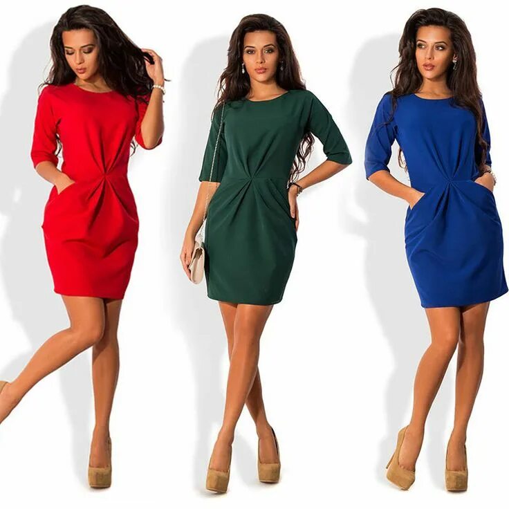 Платья фото на каждый Details about Fashion Women Slim Bodycon Dress Long Sleeve Club Party Cocktail M