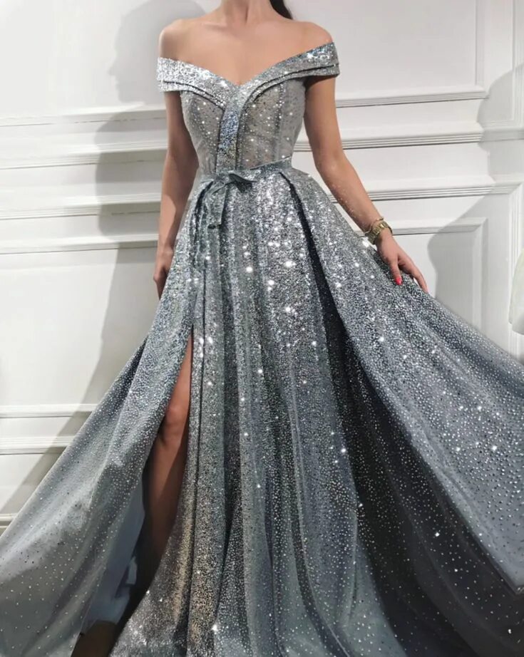 Платья фото новинки Amelia Silver Gown Elbise, Elbise modelleri, Parti elbiseleri