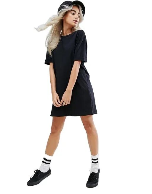 Платья футболки фото Hot Selling Print Women 100% Cotton Black Plus Size Casual Dress & Skirts - Buy 