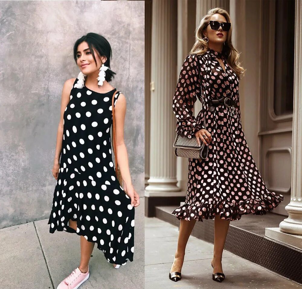 Платья горошек фото Горошек в моде фото Duhi-Queen.ru