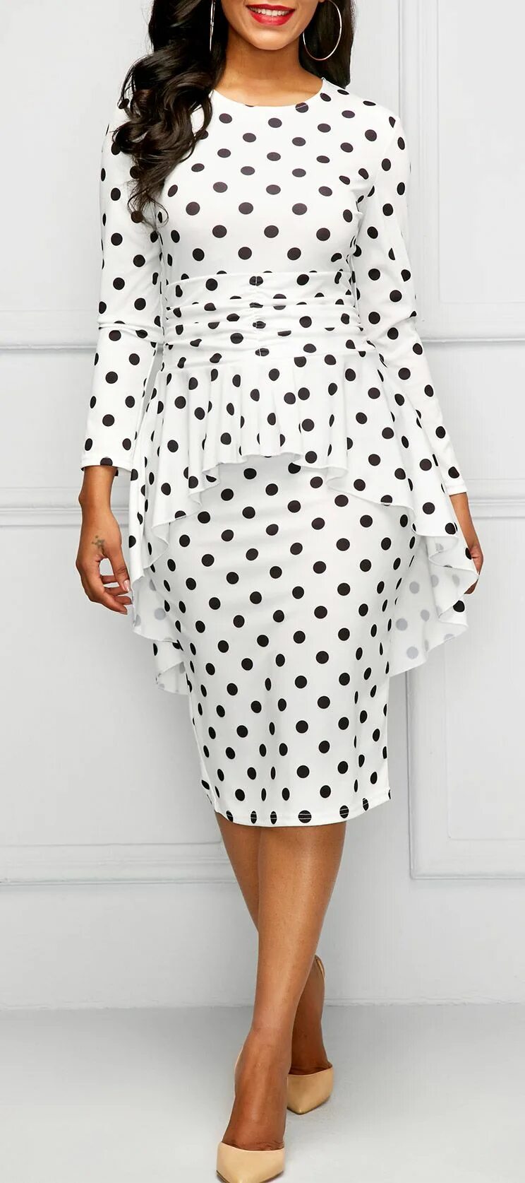 Платья горошек фото Buy polka dot designer dress cheap online